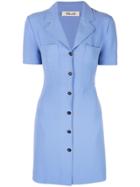 Dvf Diane Von Furstenberg Buttoned Mini Dress - Crnfl