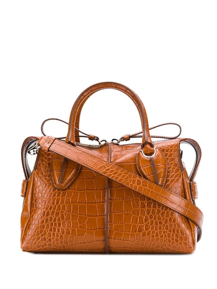Tod's Medium D-styling Tote Bag - Brown