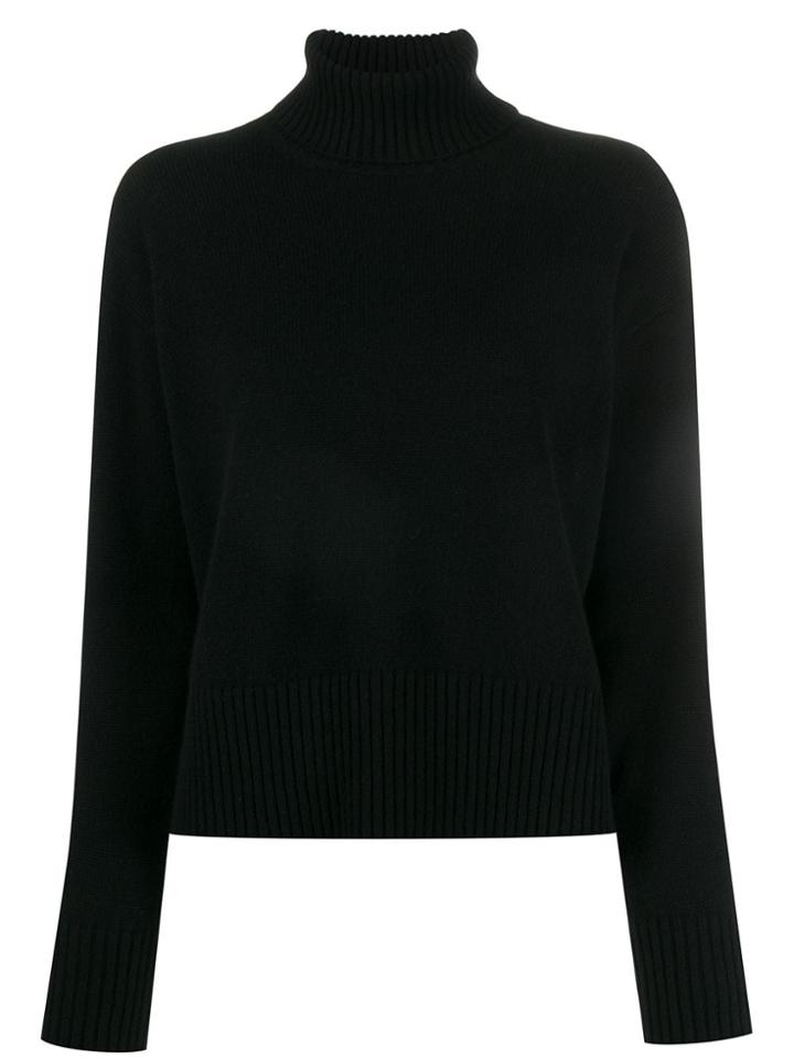 Roberto Collina Plain Turtleneck Jumper - Black