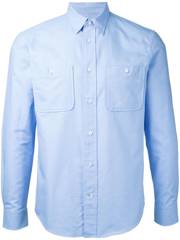 Kent & Curwen - Chest Pocket Shirt - Men - Cotton - L, Blue, Cotton