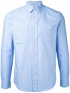 Kent & Curwen - Chest Pocket Shirt - Men - Cotton - L, Blue, Cotton