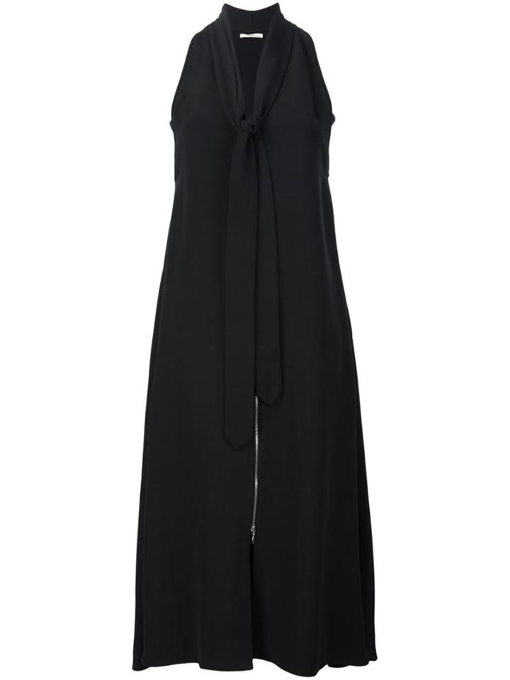 Edun Neck Tie Dress, Women's, Size: 2, Black, Silk