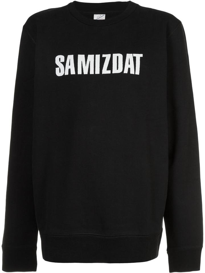 Yang Li - Logo Crewneck Sweater - Women - Cotton - S, Black, Cotton