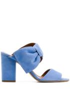 Paris Texas Bow Detail Sandals - Blue
