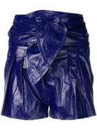 Iro High-waisted Shorts - Purple
