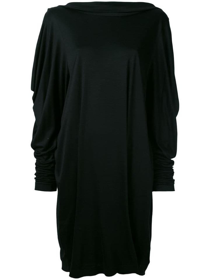 Jil Sander Pre-owned Cowl Back Dress - Black