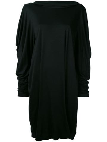Jil Sander Pre-owned Cowl Back Dress - Black