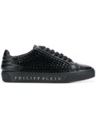 Philipp Plein Studded Lace-up Sneakers - Black