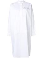 Mm6 Maison Margiela Under Construction Shirt Dress - White