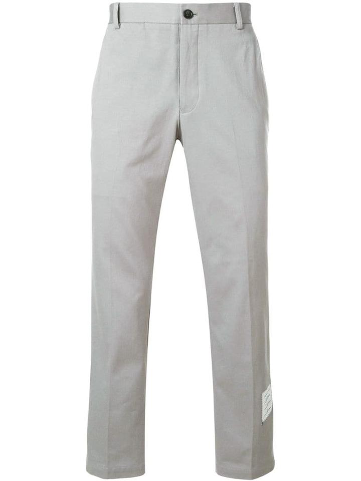 Thom Browne Unconstructed Cotton Twill Chino Trouser - Grey