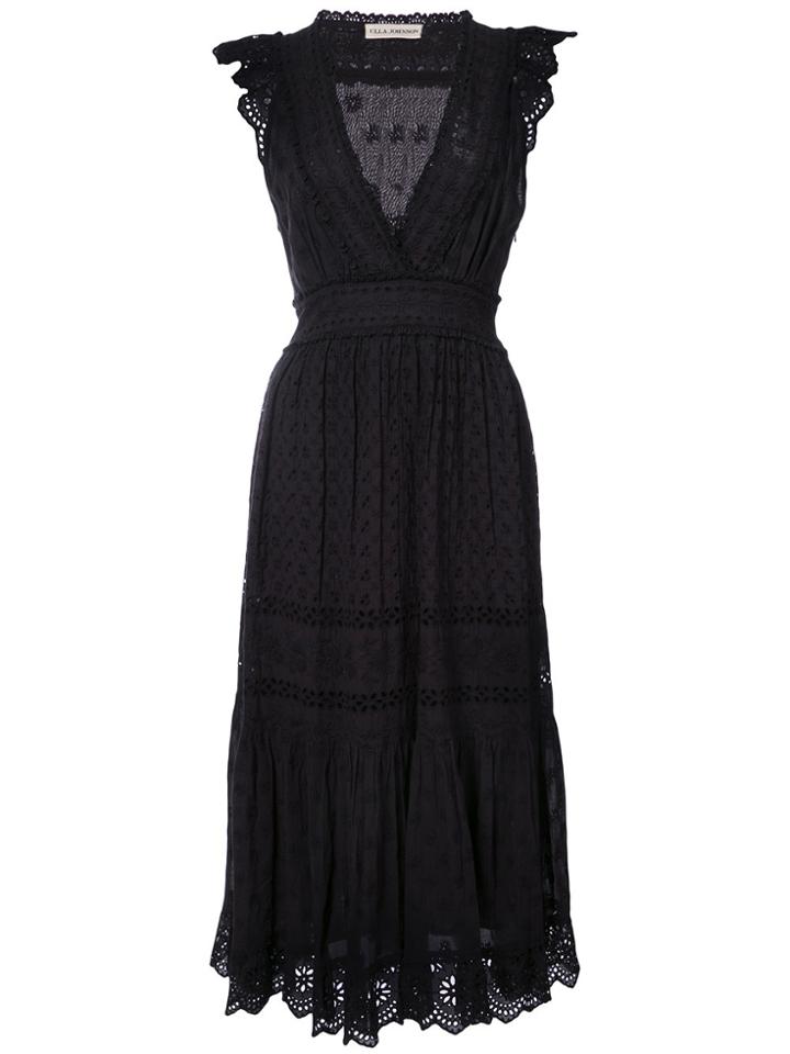Ulla Johnson Lace Detail Dress - Black
