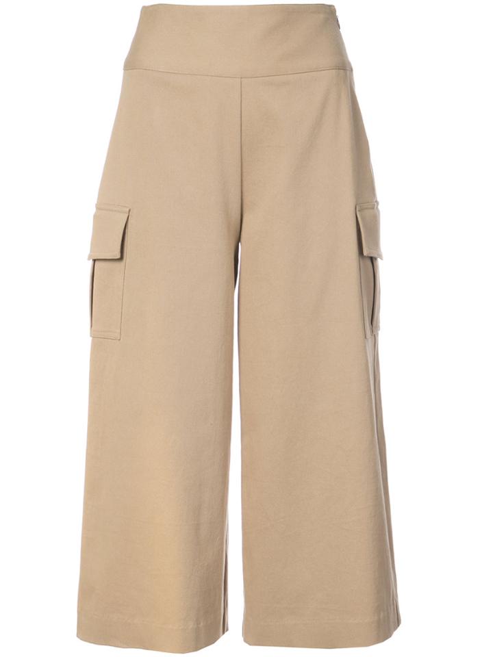 Nicole Miller Casual Cropped Trousers - Brown