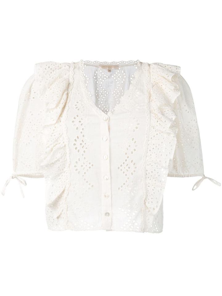 Love Shack Fancy Kim Top - White