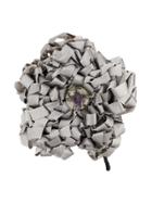 Chanel Vintage Knitted Floral Brooch - Grey