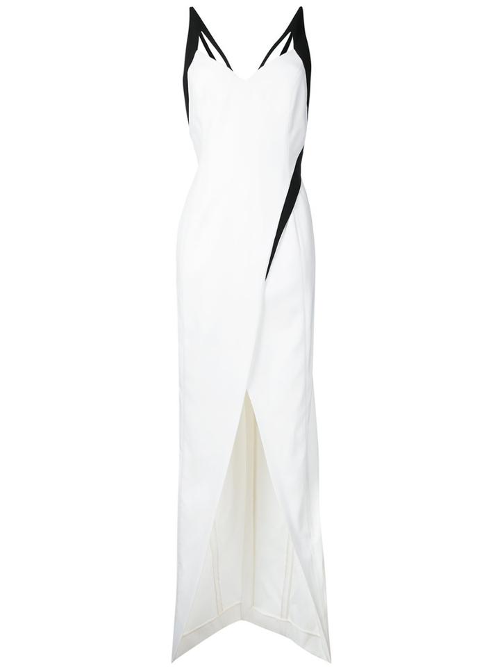 Mugler - Cut Out Gown - Women - Polyester/spandex/elastane/viscose - 36, White, Polyester/spandex/elastane/viscose