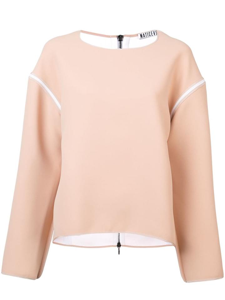 Maticevski Dropped Shoulder Top - Pink