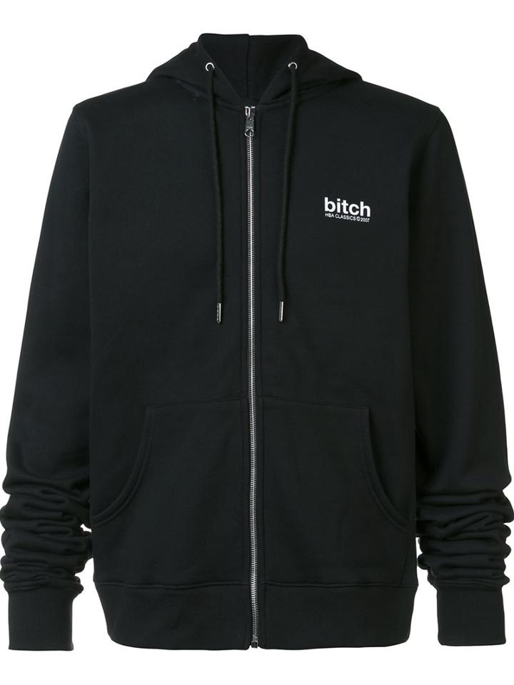 Hood By Air 'bitch' Zip-up Hoodie