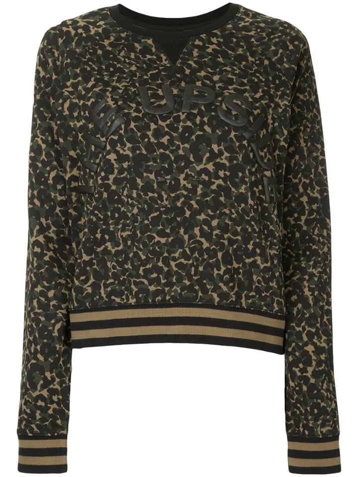 The Upside Leopard-print Sweatshirt - Green