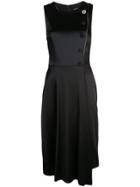 Adam Lippes Asymmetric Sleeveless Dress - Black