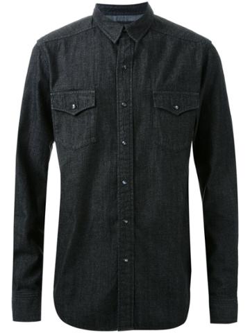 Hl Heddie Lovu Chest Pocket Denim Shirt - Black