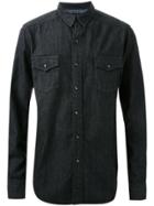 Hl Heddie Lovu Chest Pocket Denim Shirt - Black