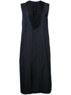 08sircus - Striped Sleeveless Coat - Women - Cotton/polyester/cupro - 0, Blue, Cotton/polyester/cupro