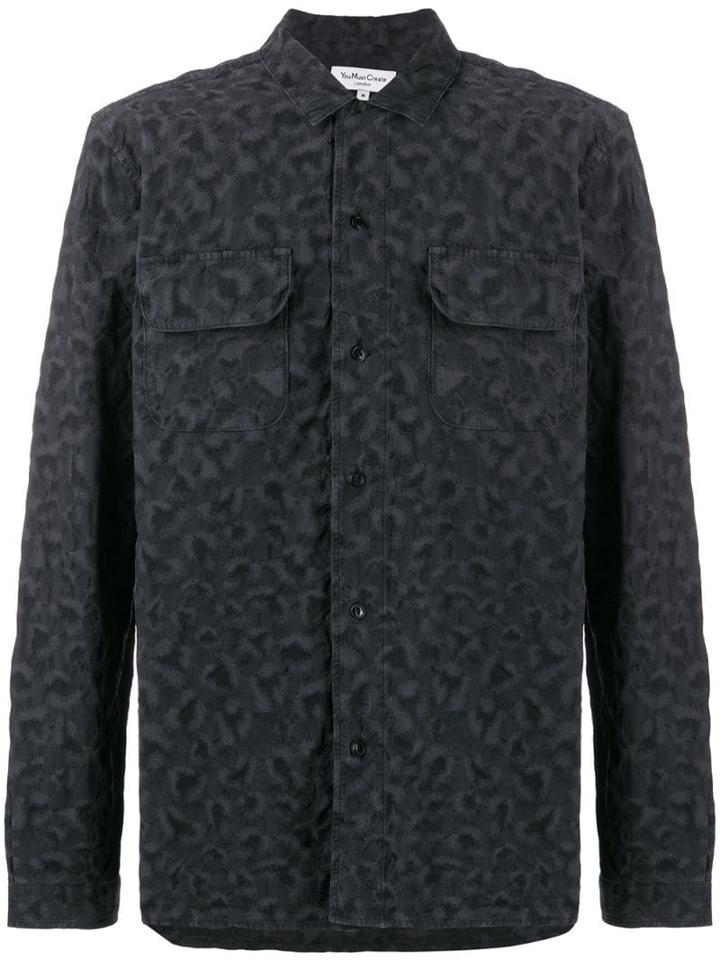 Ymc Textured Stitch Shirt - Black