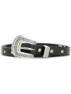 Alanui Western Style Buckle Belt - Black