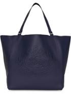 Burberry Large Embossed Tote Bag - Blue
