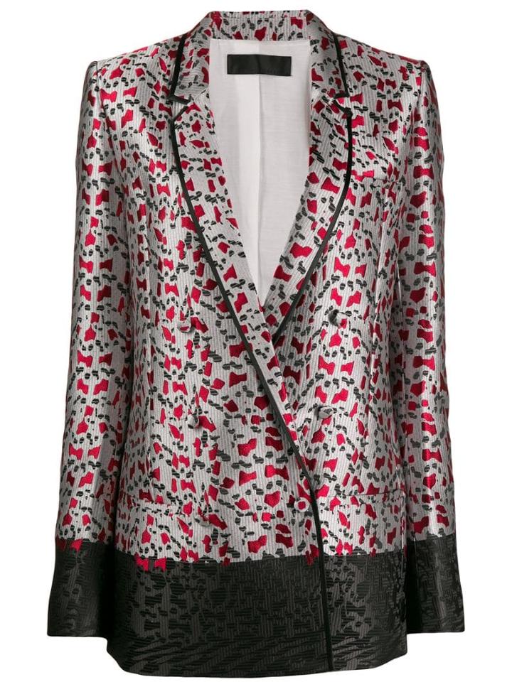 Haider Ackermann All-over Print Blazer - Grey