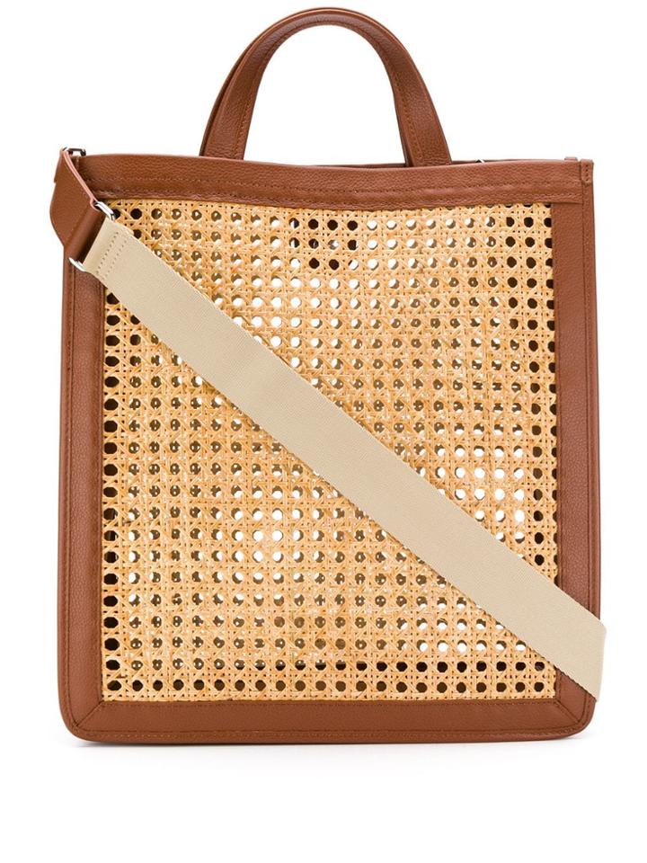 Coccinelle C Woven Tote Bag - Neutrals