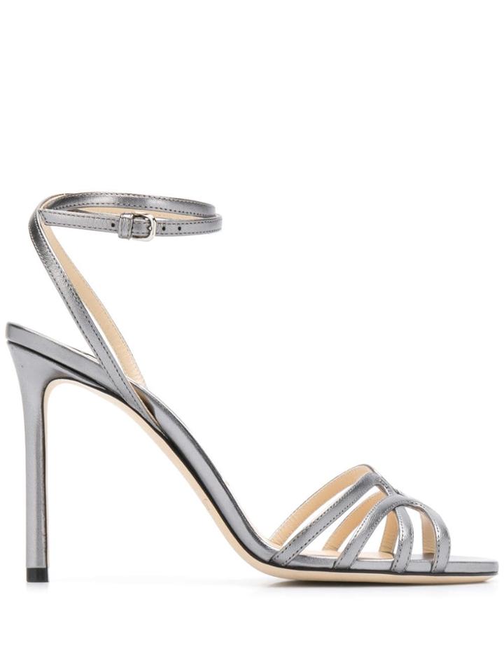 Jimmy Choo Mimi 100mm Sandals - Grey