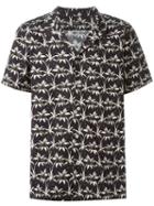 Ps Paul Smith Palm Tree Print Shirt, Men's, Size: Xl, Black, Cotton