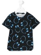 Paul Smith Junior Headphone Print T-shirt, Toddler Boy's, Size: 4 Yrs, Blue