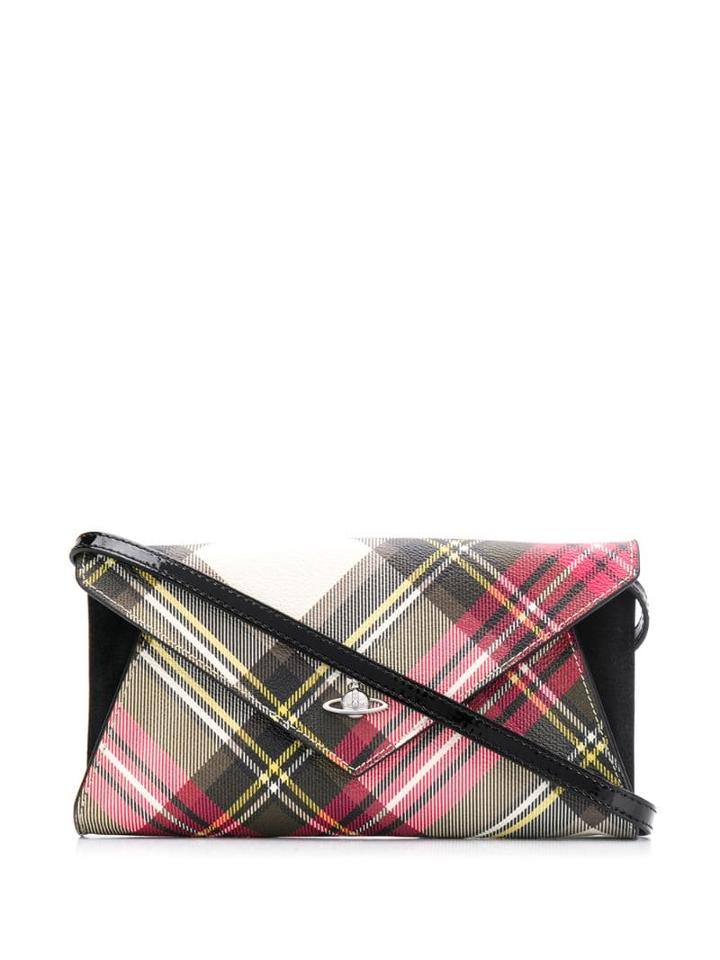 Vivienne Westwood Check Print Crossbody Bag - Red