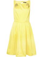Marc Cain Crystal Embellished Flared Dress - Yellow & Orange