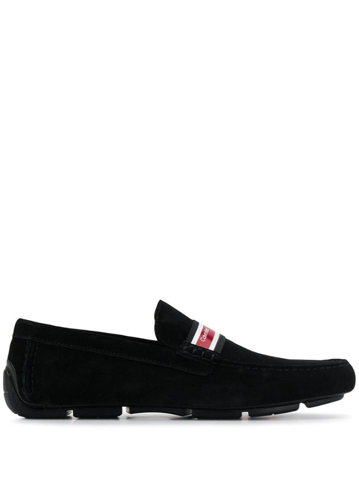 Calvin Klein Logo Band Loafers - Black