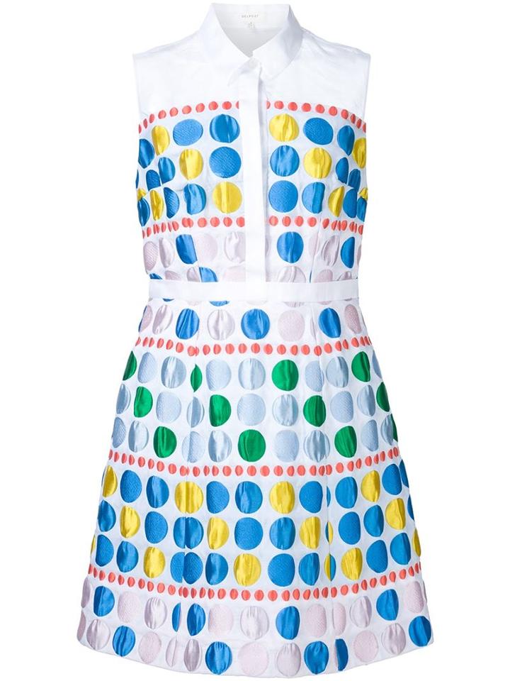 Delpozo Cloqué Flared Dress