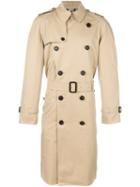 Burberry Belted Trench Coat, Men's, Size: 46, Nude/neutrals, Cotton/viscose