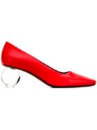 Neous Tonia Transparent Heel Pumps - Red