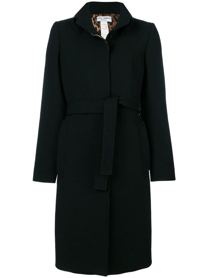 Dolce & Gabbana Pre-owned Belted Midi Coat - Black
