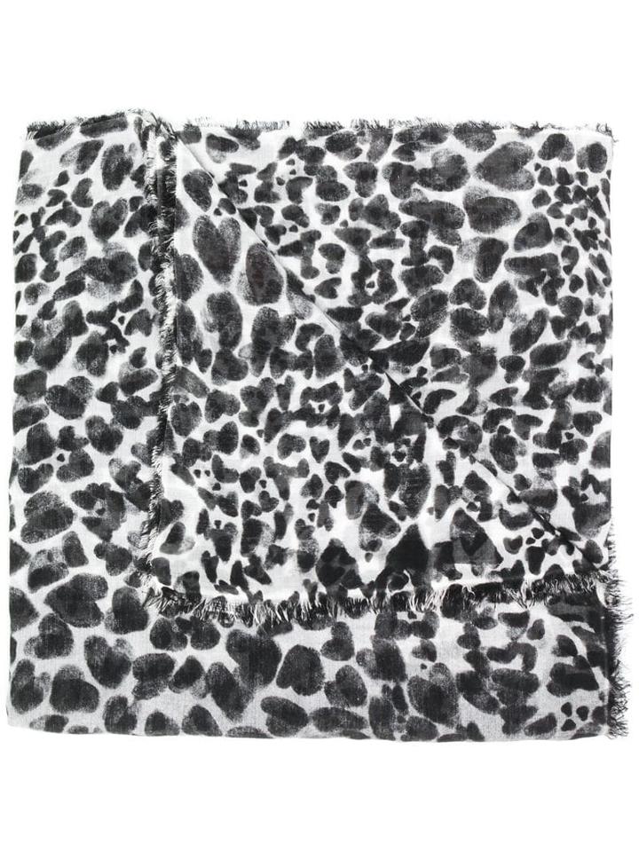 Faliero Sarti Morena Leopard Scarf - Black