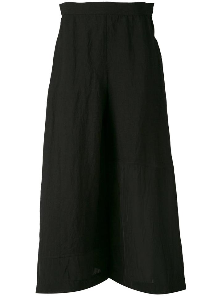 Loewe - Full Midi Skirt - Women - Linen/flax/viscose - 36, Women's, Black, Linen/flax/viscose