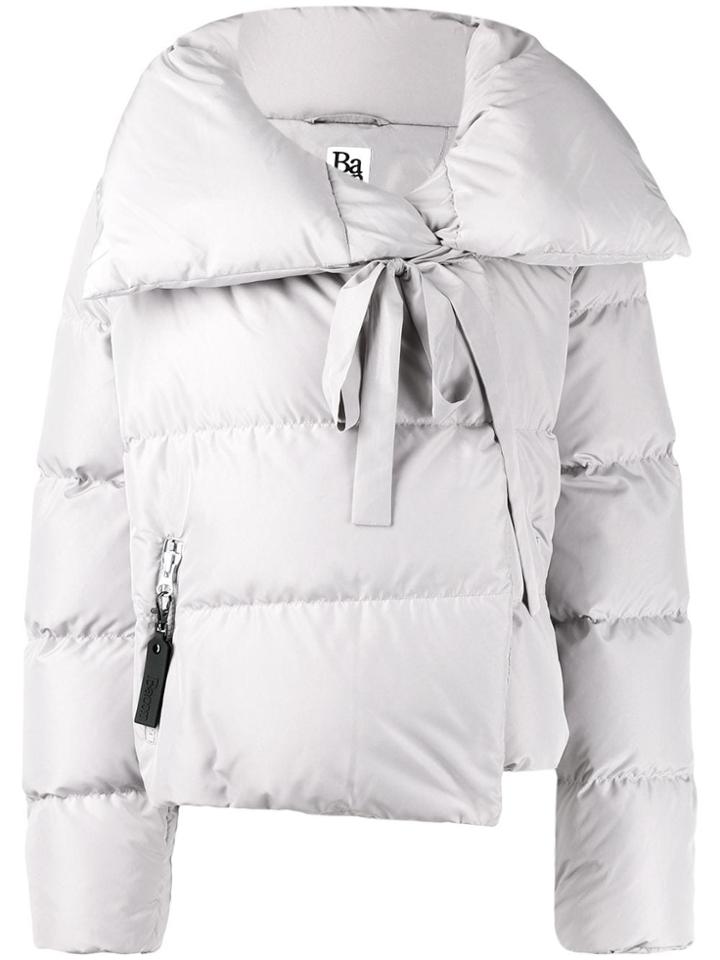 Bacon Oversized Collar Down Jacket - Grey