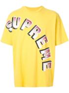 Supreme Gradient Arc Logo T-shirt - Yellow