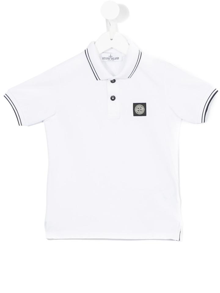 Stone Island Kids Classic Polo Shirt, Boy's, Size: 12 Yrs, White