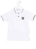 Stone Island Kids Classic Polo Shirt, Boy's, Size: 12 Yrs, White