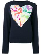 Barrie Heart Knit Jumper - Blue