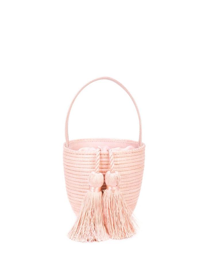 Cesta Collective Woven Tassel Shoulder Bag - Black