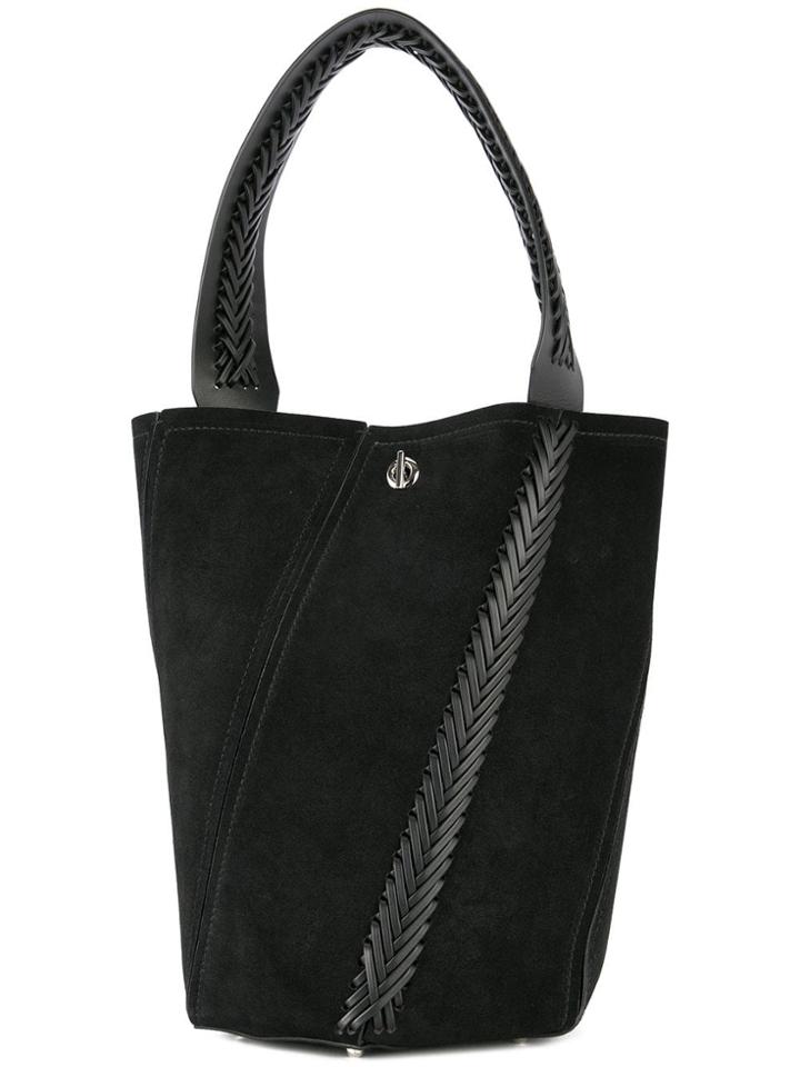 Proenza Schouler Crochet Medium Hex Bucket Bag - Black